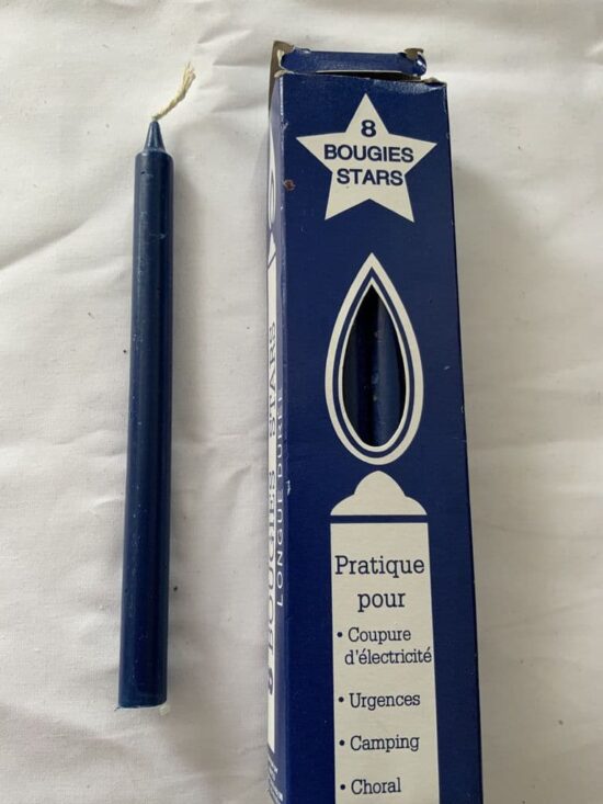 Blue Stars candle pack of 8