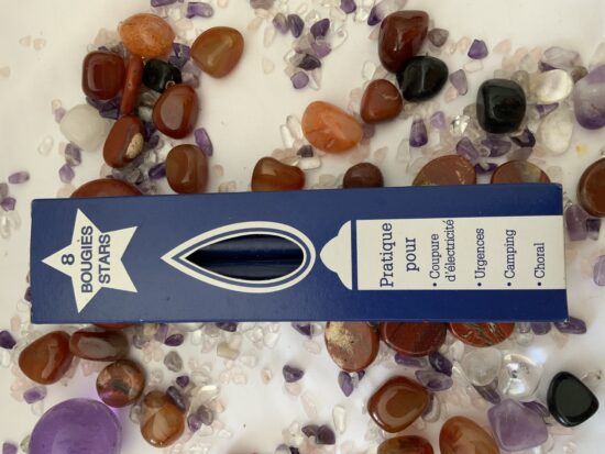 Blue Stars candle pack of 8